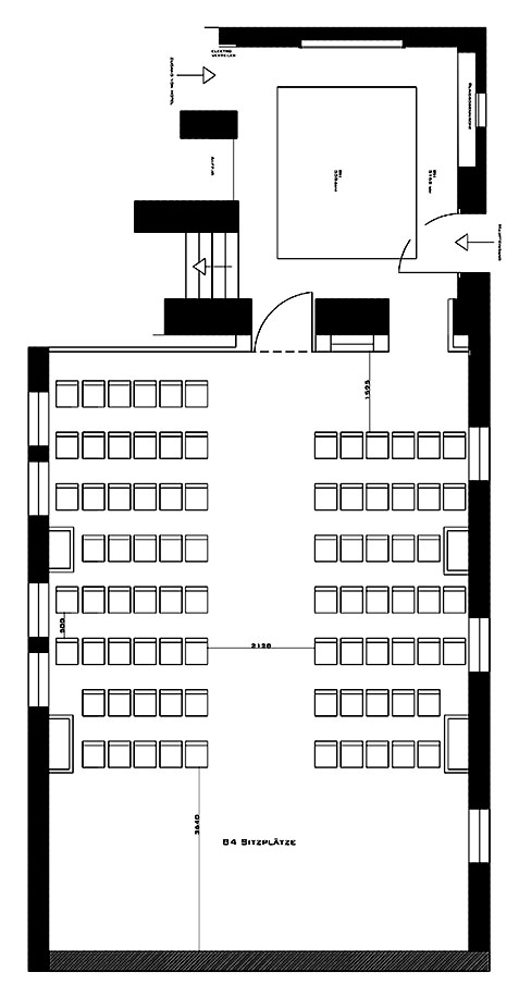 Konzertbestuhlung – 84 Sitzplätze